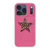 Ster - Luipaard - Print - Roze Telefoonhoesje iPhone 17 Pro klein -3d