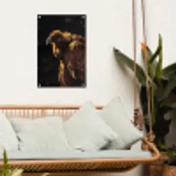Gier - Vogel - Roofvogel tuinposter los doek klein -sfeer7