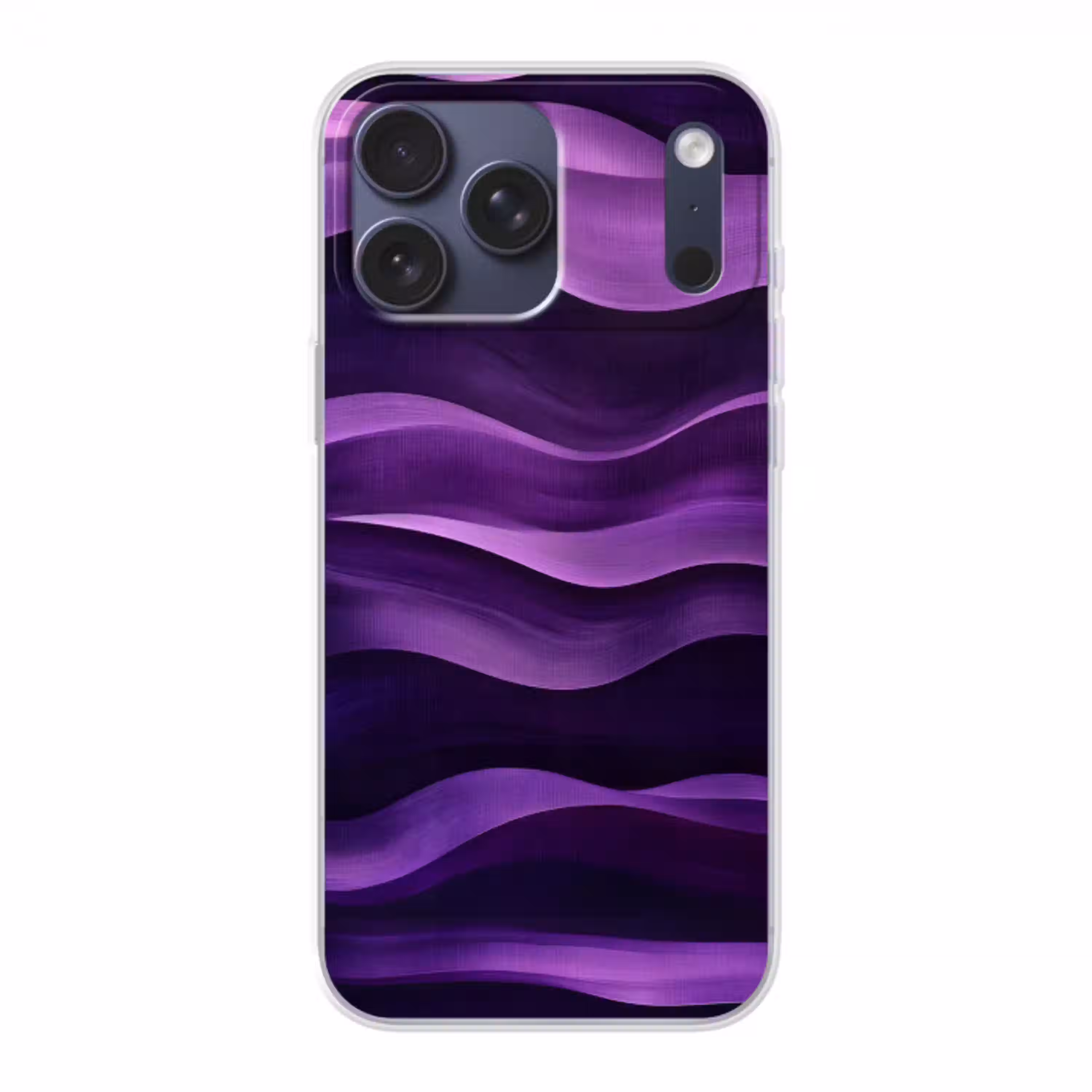 Golven - Abstract - Paars Telefoonhoesje iPhone 17 Pro Max klein -3d