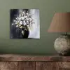 Bloemen - Wit - Vaas - Abstract aluminium wit klein -sfeer2