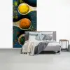 Specerijen - Lepel - Kruiden - Bruin - Geel - Groen fotobehang vinyl groot -slaapkamer