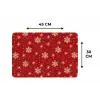 Illustratie - Sneeuwvlokken - Rood Placemat vinyl groot 368 -specs