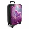 Eenhoorn Omringd door Paarse Natuur Koffer - NBS - Handbagage middel -productfoto_3d