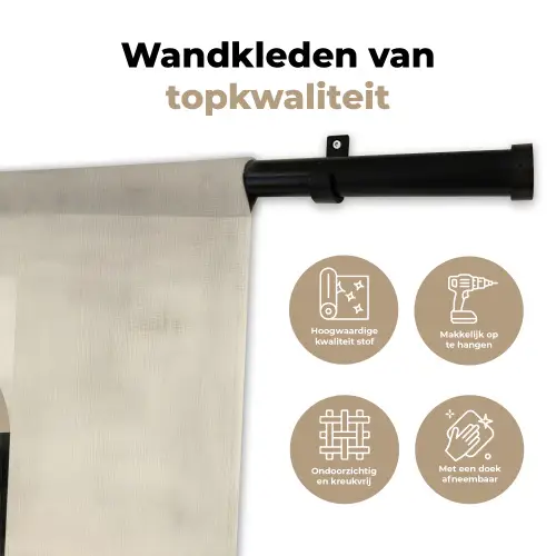 Modern - Vierkant - Vormen Wandkleed katoen klein -sfeer2