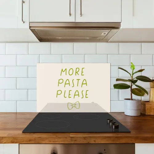 More pasta please keuken achterwand spatscherm klein -sfeer2