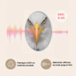 Amerikaans - Zeearend - Portret - Geel Akoestische PET Vilt - Rond klein -USP_FR