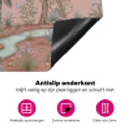 Nostalgisch - Reigers - Roze Inductie beschermer vinyl 3mm klein -wsfeer4_website