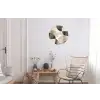 Grillige vormen - Subtiele overgangen - Dynamisch Wandcirkel aluminium klein -woonkamer