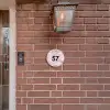 Roze marmer - Traditioneel Naambord Rond klein -sfeer7-rond-XS