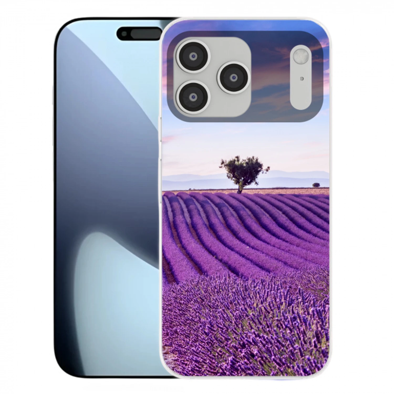Lavendel - Natuur - Paars - Bomen - Bloemen Telefoonhoesje iPhone 17 Pro Max klein -3d