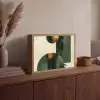 Kunst - Cirkels - Modern - Abstract Light Box met batterij (Wandlamp) middel -sfeer2