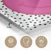 Smiley - Roze - Stippen plexiglas 5mm klein -sfeer2
