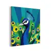 Pauw - Cirkels - Blauw aluminium wit klein -3d