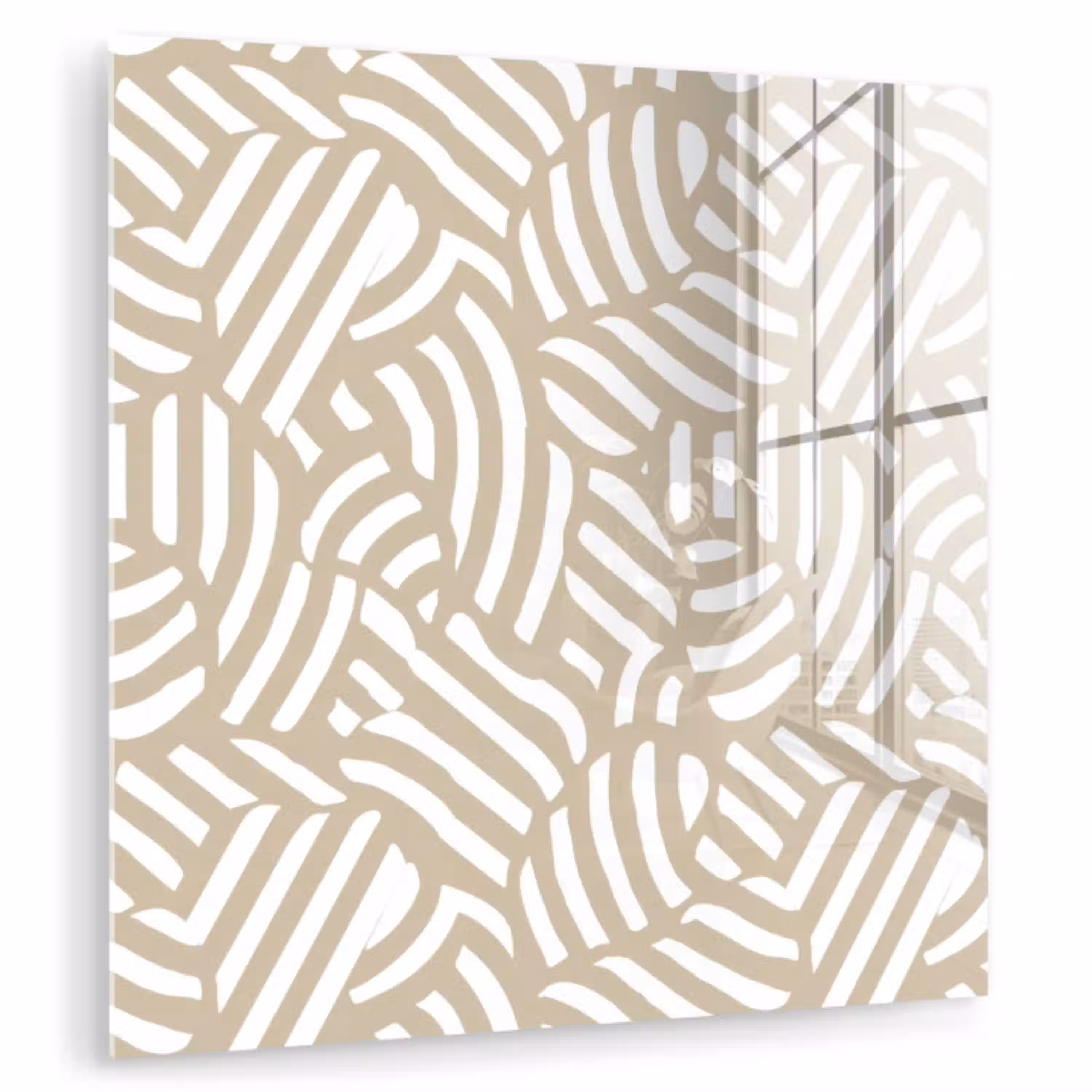 Abstract - Modern - Beige plexiglas 5mm klein 11 -zzzproduct_nieuw