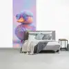 Eend - bril - Pastel fotobehang vinyl groot -slaapkamer