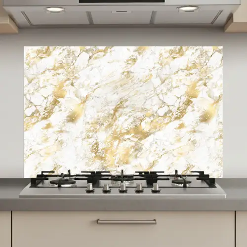 Marmer - Goud - Structuur keuken achterwand spatscherm klein 900 -3d_website