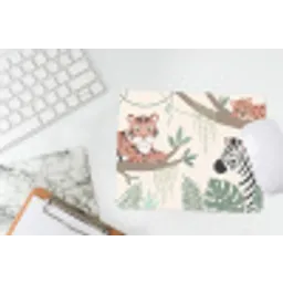 Jungle - Rustiek - Pastel muismat rubber klein -witbureau