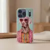 Hond - Overhemd - Bloemen - Bril Telefoonhoesje iPhone 17 Pro klein -sfeer2