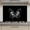 Vlinder - Grijs - Mysterieus keuken achterwand spatscherm klein -3d_website