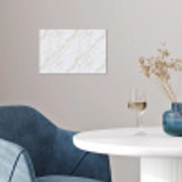 Wit - Marmer - Goud - Luxueus poster papier klein 62 -sfeer3