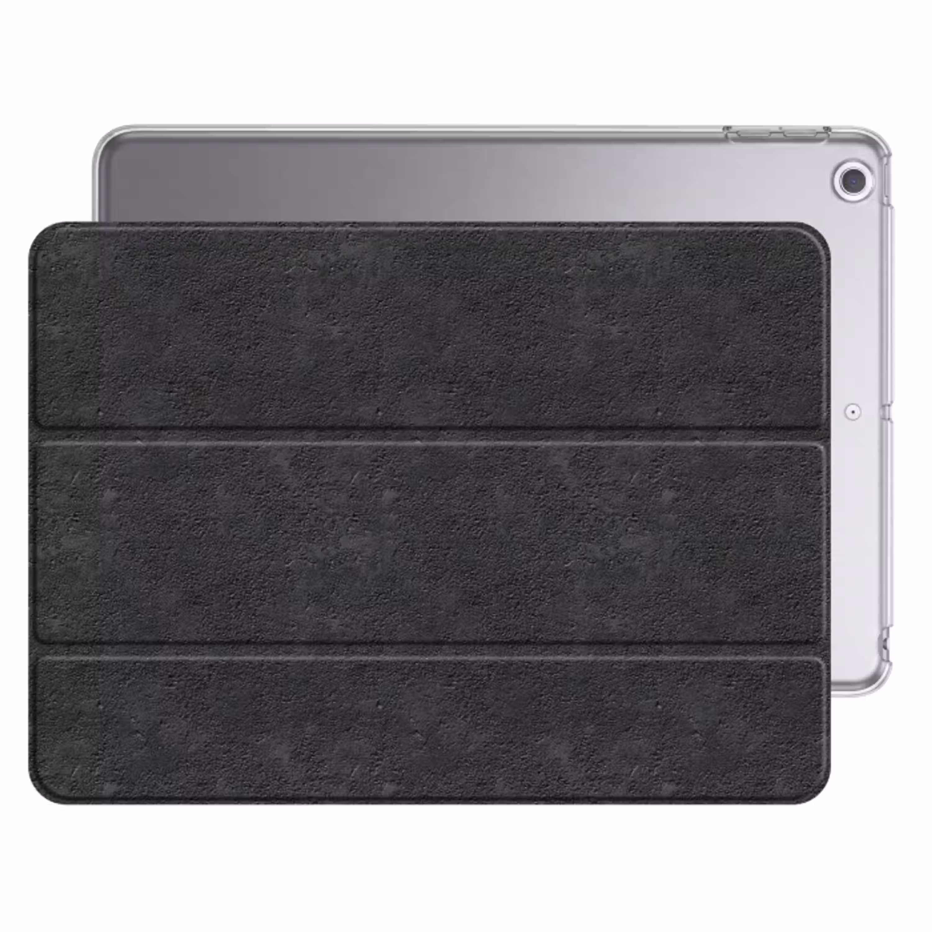 Donkergrijs - Asfaltstructuur - Ruw Apple iPad 2017 middel 1172 -threedimensional_3d_global