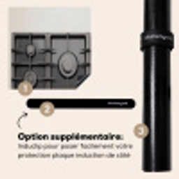 Gasfornuis - Koken - Beige Inductie beschermer vinyl 3mm klein -zzzzzzz-induclip_FR