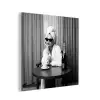 Vrouw - Bubbels - Zwart - Wit aluminium wit klein -3d