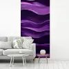 Golven - Abstract - Paars fotobehang vinyl groot -woonkamer
