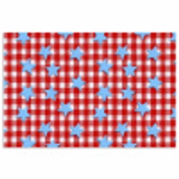 Ruit - Sterren - Rood poster papier klein 62 -3d