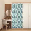Patroon - Symmetrisch - Blauw deurposter klein 289 -sfeer3