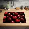 Rood - Fruit - Kersen Inductie beschermer vinyl 3mm klein -sfeer5