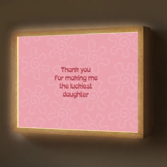 Tekst - Rood - Moederdag Light Box met batterij (Wandlamp) middel -z3d_website