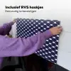 Oceaan - Schelp - Blauw - Wit Inductie beschemer met haakjes klein 777 -ky-ophangen-nl