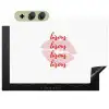 Bisous - Lip - Wit - Rood Inductie beschemer met haakjes klein -3d