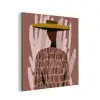 Abstract - Figuur - Illustratie - Hoed aluminium wit klein -3d