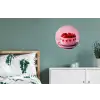 Taart - Hart - Roze Wandcirkel aluminium klein -slaapkamer