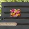Drink - Bloemen - Yellow tuinposter los doek klein -sfeer3