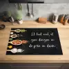 Ik gooi dingen in de pan en duim - Keuken - Quotes - Spreuken - Humor Inductie beschermer vinyl 3mm klein -sfeer5