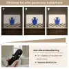 Vaas - Blauw - Geblokt - Modern Light Box met batterij (Wandlamp) middel -USP_dimbaarNL