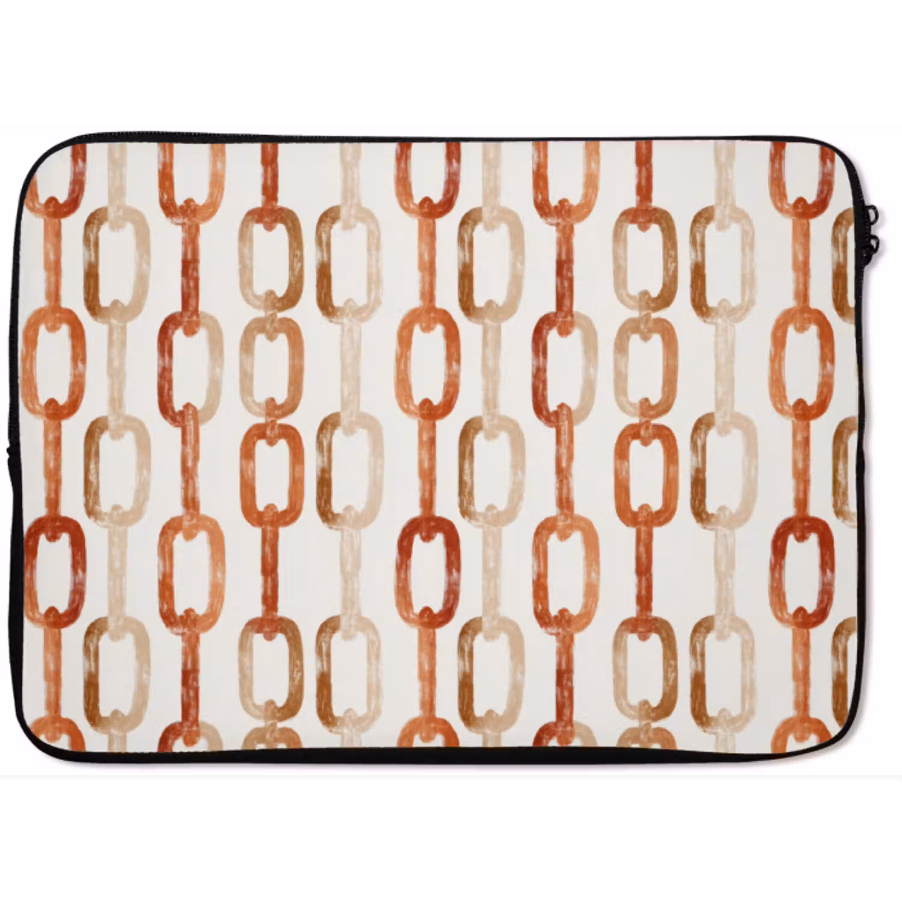 Schakels - Patroon - Aquarel - Terracotta laptophoes neopreen klein 279 -zkaufland3dotto