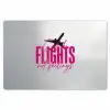 Catch flights not feelings - Vliegtuig - Roze Placemat vinyl groot -zzsfeer1_Kitchenyeah-website