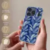 Blad - Palm - Blauw Telefoonhoesje iPhone 17 Pro klein 878 -sfeer3_NL
