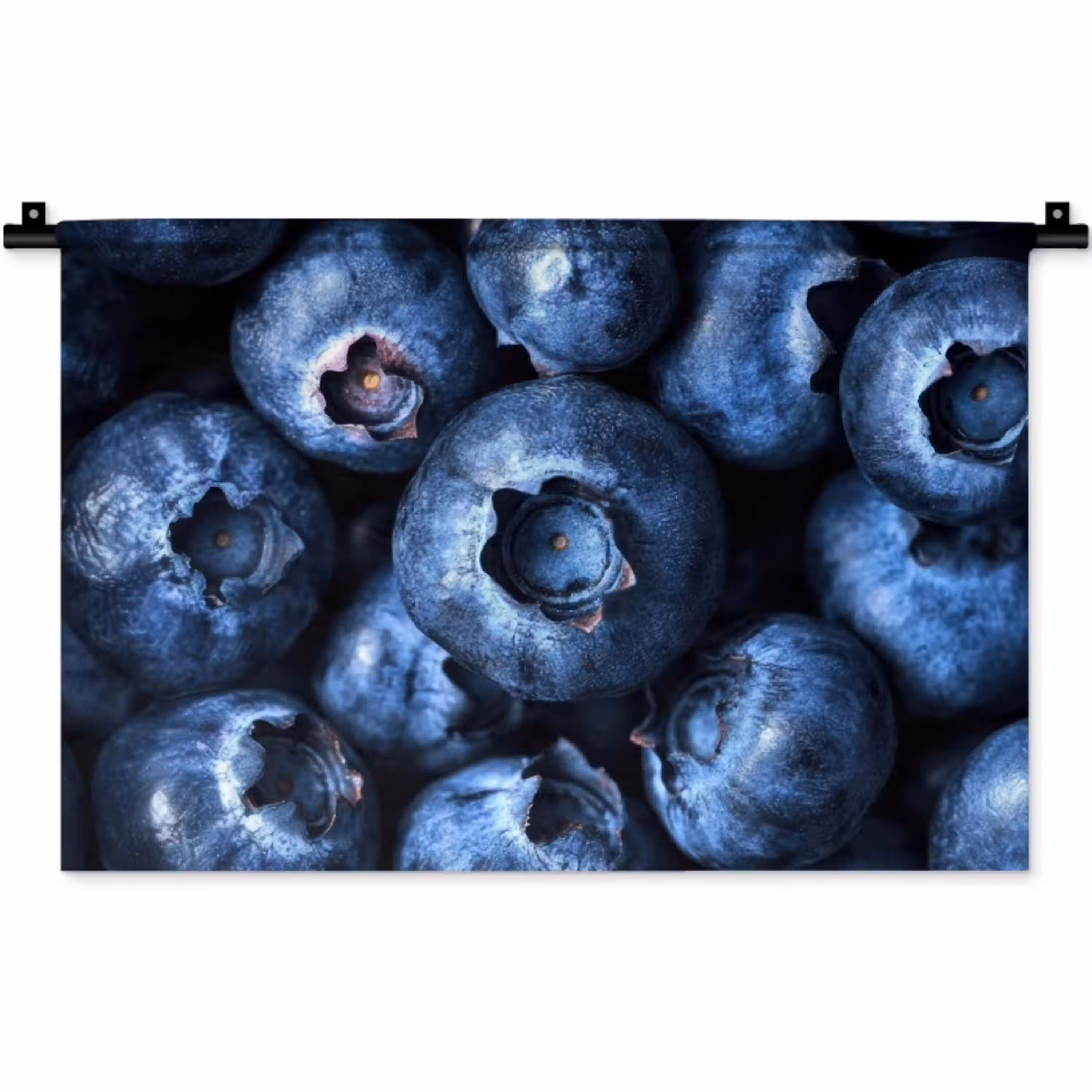 Bessen - Blauw - Fruit Wandkleed katoen klein -zz3d