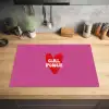 Girl power - Hart - Roze - Rood Inductie beschermer vinyl 3mm klein -sfeer5
