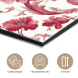 Barok - Patroon - Rood aluminium wit klein 46 -closeup_NL