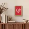 Rood - Hart- Tekst - Valentijn Light Box met kabel (Tafellamp) klein -sfeer2