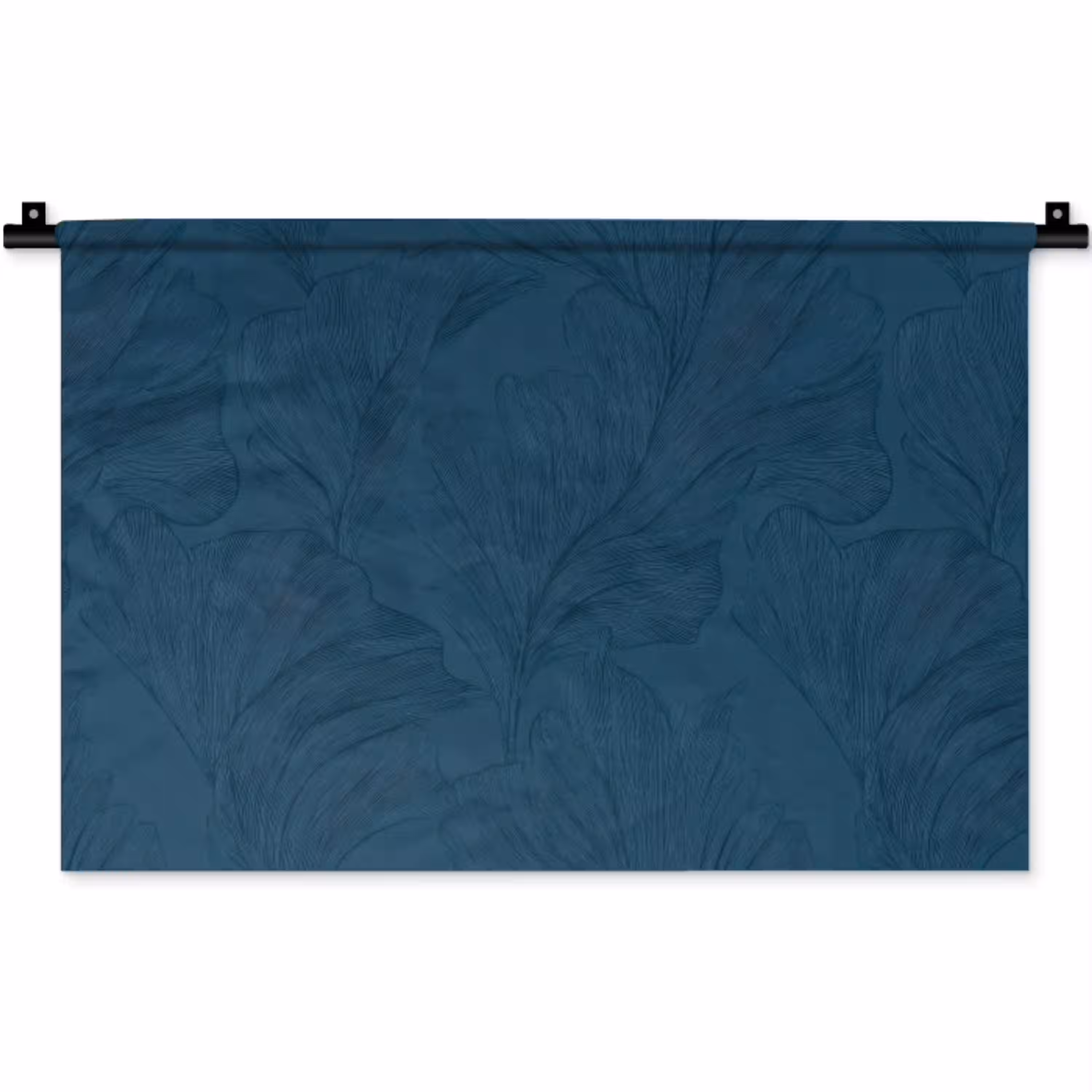 Abstract - Patroon - Donkerblauw - Elegant Wandkleed katoen klein 269 -zz3d