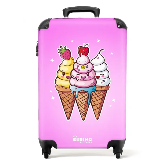 Smeltende swirls NBS - Handbagage koffer - Unisex middel -productfoto_recht