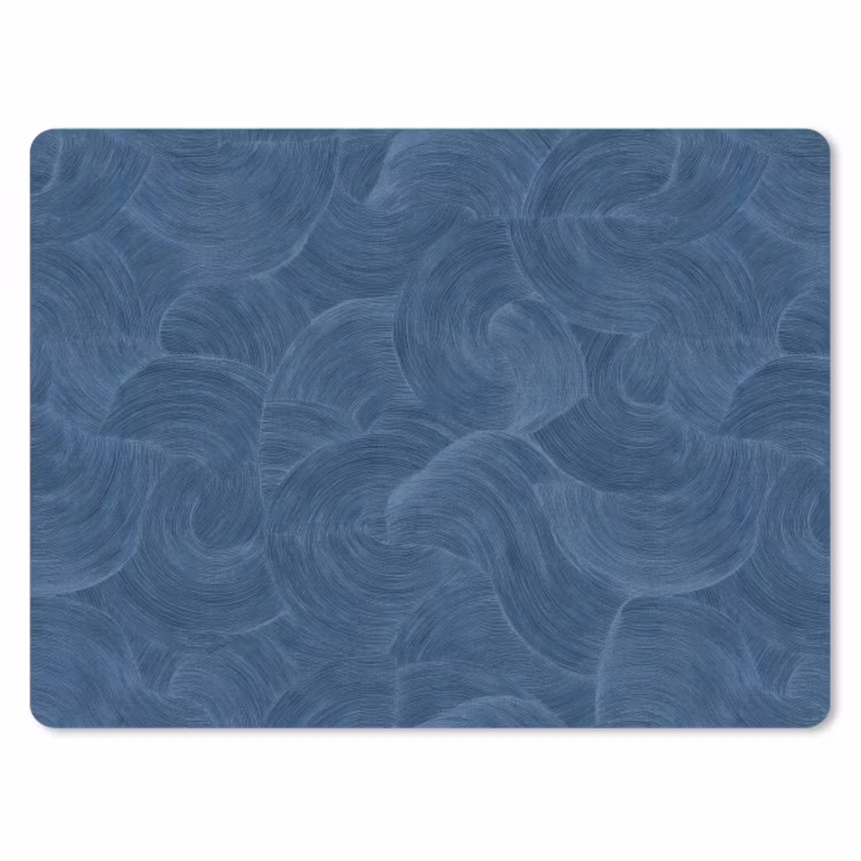 Golven - Textuur - Patroon - Blauw muismat rubber klein 262 -3d
