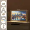 Zonsondergang Frankfurt - Stad - Skyline - Water Light Box met kabel (Tafellamp) klein -USP_websiteoverzichtNL